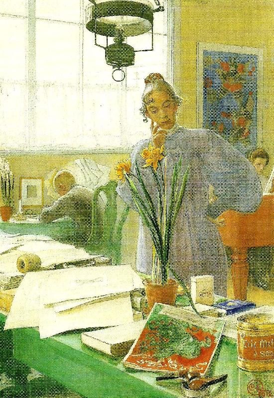 Carl Larsson min hustru France oil painting art